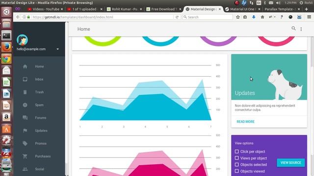 Free Download Top 5 Awesome Material design Template смотреть онлайн