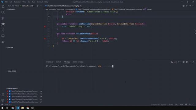 03/04 Depurando un comando con XDEBUG - Aprende a usar Symfony Console Component смотреть онлайн