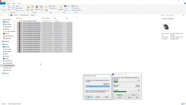 How to extract all parts of a game by winrar | how to install game downloaded in parts смотреть онлайн