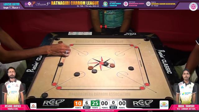Abdul Rahman (YCC) Vs Irshad Ahmed (Youngsters) | LM -1 | Best Carrom Board Tricks Shots смотреть онлайн