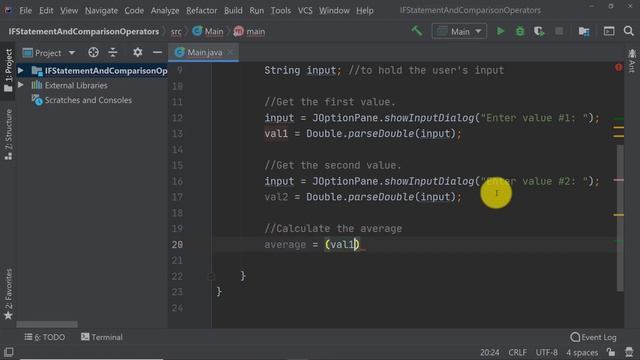 Java Tutorial | IF Statement and comparison operators смотреть онлайн