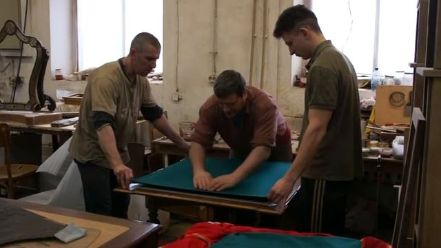 Как приклеить сукно на стол смотреть онлайн