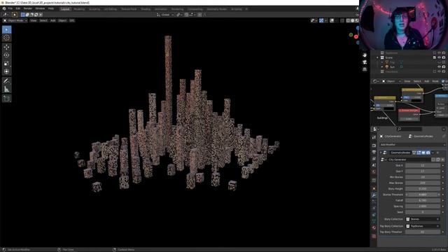 Blender City Generator and Sunrise Tutorial Series Preview- Blender 2.93 Geometry Nodes смотреть онлайн