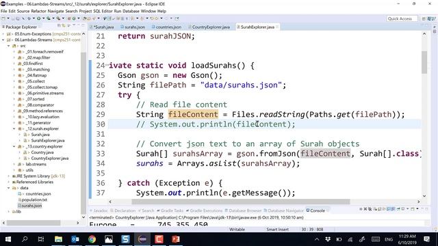 17 Process JSON Files using Streams смотреть онлайн