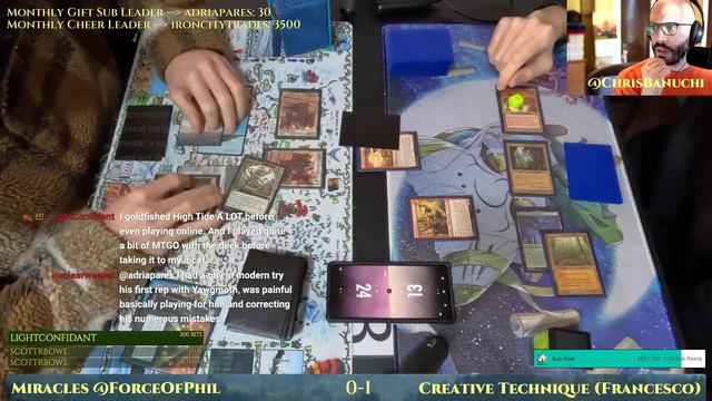 Miracles vs Creative Technique Cascade [MTG Legacy] смотреть онлайн