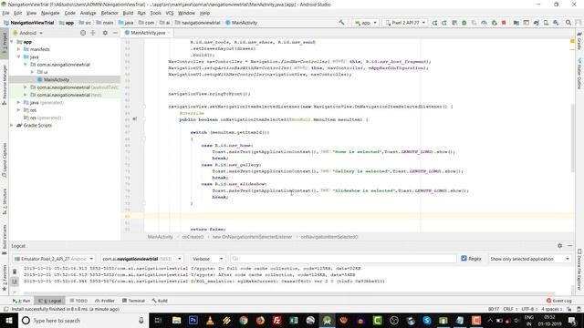 Navigationview in androidx | navigation drawer in android studio | Android app development tutorial смотреть онлайн