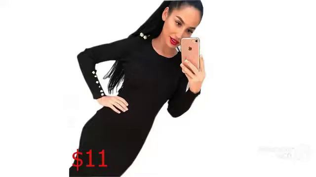 Одежда с AliExpress. Трикотажное платье осень-зима. смотреть онлайн