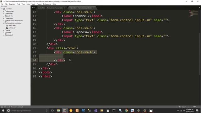Curso de Bootstrap 3 para formularios | Formularios Horizontales con Bootstrap CSS. Cap 7 смотреть онлайн