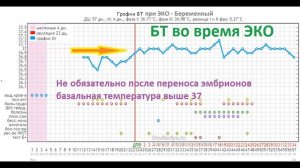 ?️Базальная температура при ЭКО ?– информативна или нет? Как расшифровать? Реальные графики БТ ЭКО