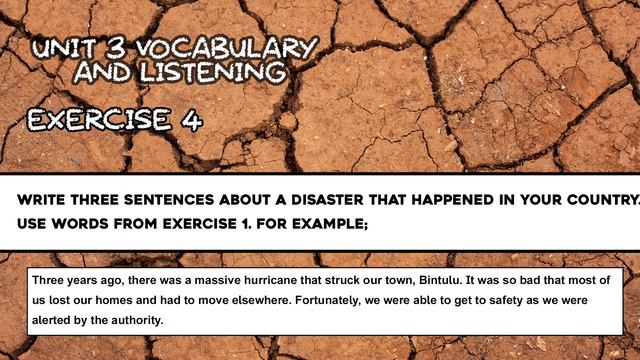 Unit 3 Vocabulary and Listening Natural Disasters смотреть онлайн