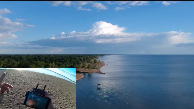 Video Drone - DJI Spark First Flight Over Lake Huron! смотреть онлайн