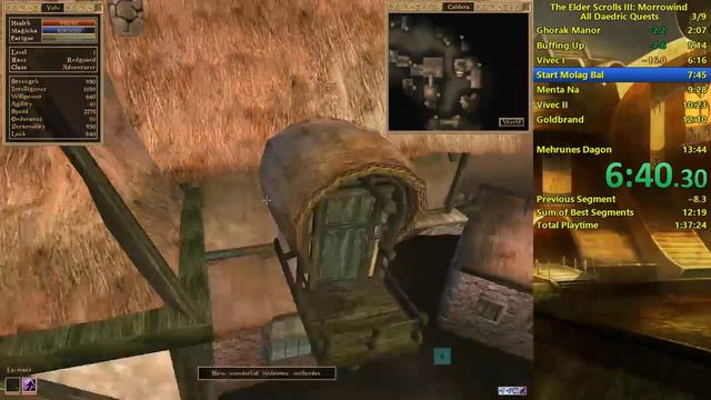 Morrowind All Daedric Quests Speedrun in 12:22 (no loads) смотреть онлайн