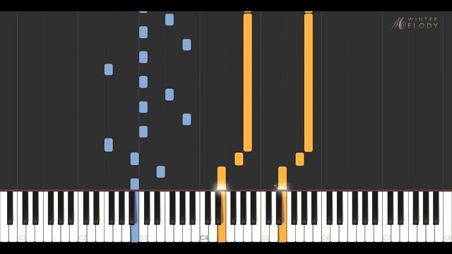 Winter Melody - Jacob's Piano \\ Synthesia Piano Tutorial