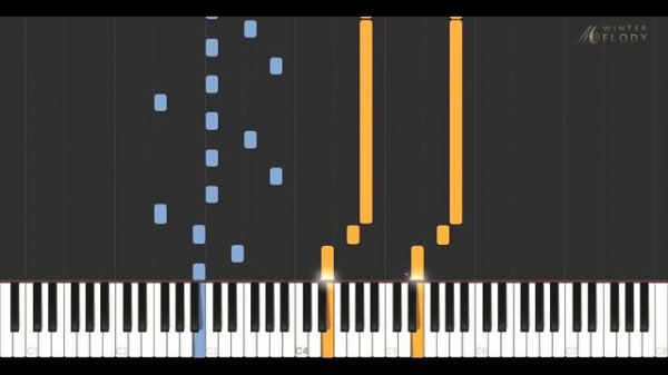 Winter Melody - Jacob's Piano \\ Synthesia Piano Tutorial