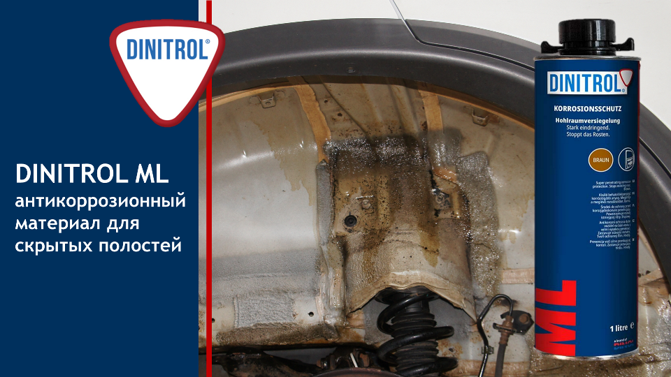 Dinitrol ML, проникающий мл-состав для антикоррозионной защиты автомобилей с пробегом смотреть онлайн