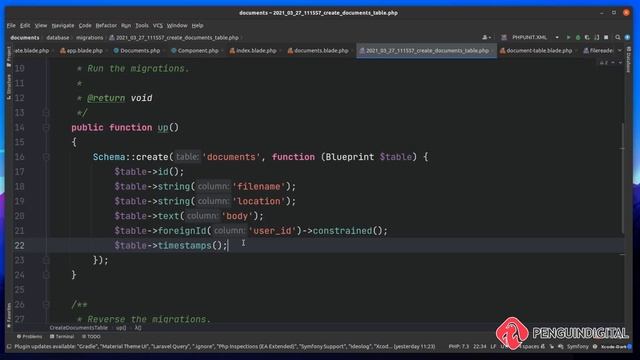 Migrations - EP 2 - Create a document search engine in Laravel смотреть онлайн