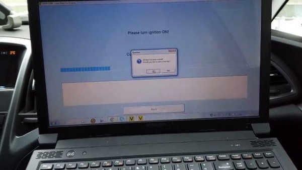 Прошивка нового ключа с помощью op-com на Opel Astra J