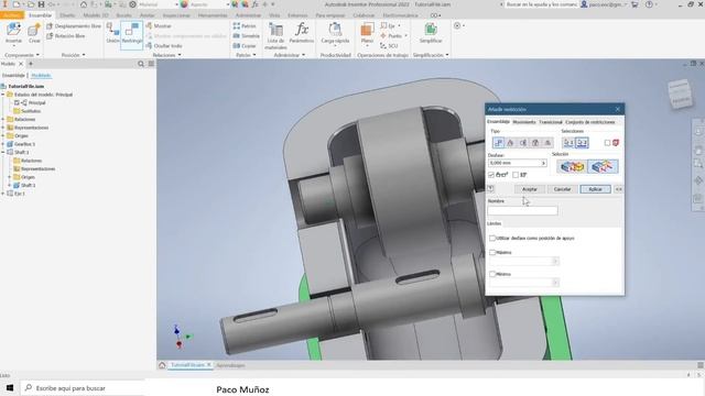 Ensamblaje sencillo con Autodesk Inventor 2022: Eje conjunto reductor смотреть онлайн