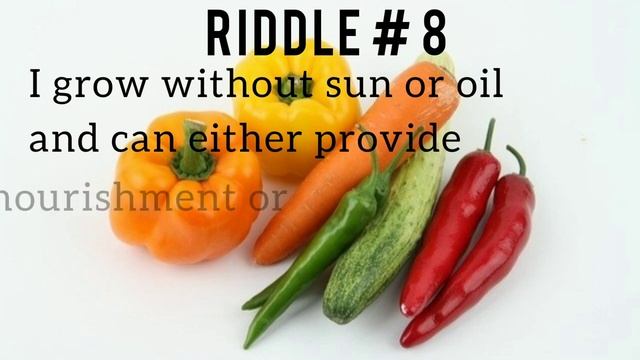 Vegetable riddles/riddles/riddles puzzles/vegetable names смотреть онлайн