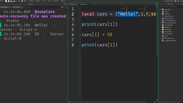 Таблицы | Roblox Studio | Урок №8 смотреть онлайн