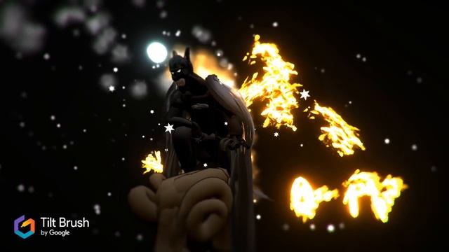 Tiltbrush VR Sketch Batman смотреть онлайн