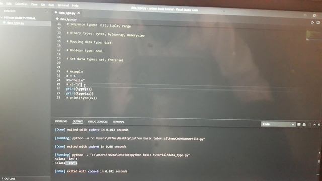 date type in python programming, data type introduction, exaple,and type coding provider смотреть онлайн