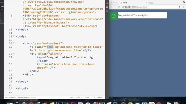 Create own alert using CSS3 and HTML5 with Bootstrap 4 | CSS Khmer смотреть онлайн
