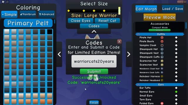 ◈ Warrior Cats: Ultimate Edition || Celebrating 20 YEARS in WARRIOR CATS || NEW CODE смотреть онлайн