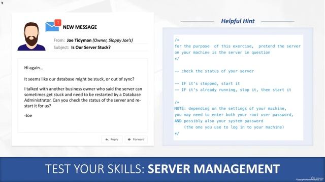 MySQL Database Administration - SQL Database for Beginners - Assignment Server Management смотреть онлайн