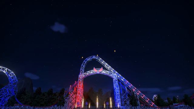 ArieForce One | Night Back POV+Fireworks Show - Funspot Atlanta (Planet Coaster) смотреть онлайн