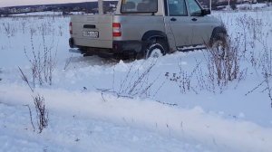 УАЗ ПИКАП. Покатушки по снегу. UAZ PICKUP