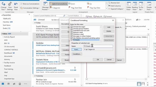 Prioritize your email using conditional formatting in outlook смотреть онлайн