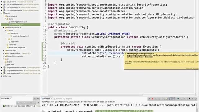 Webinar: Building a secure Polymer app with Spring backend смотреть онлайн