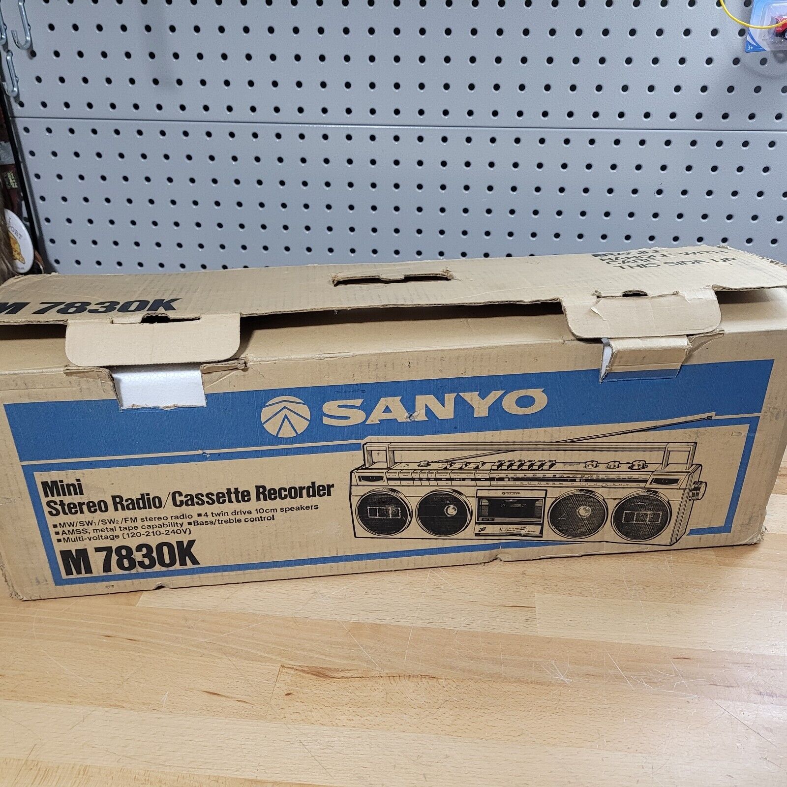 Vintage SANYO M-7830K Stereo Boombox Ghettoblaster -ЯПОНИЯ.