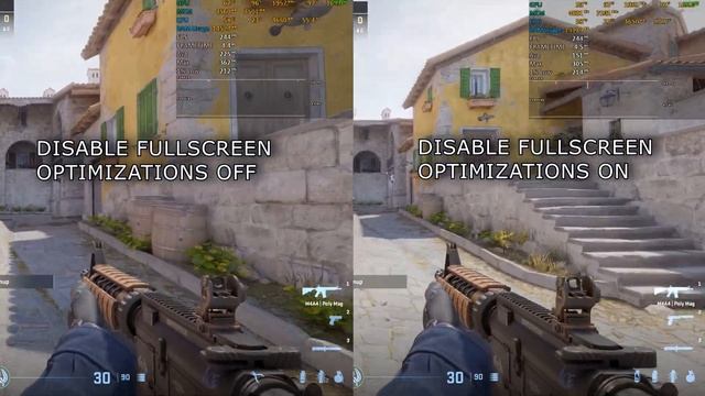 CS2 Disable Fullscreen Optimizations ON Vs Disable Fullscreen Optimizations OFF