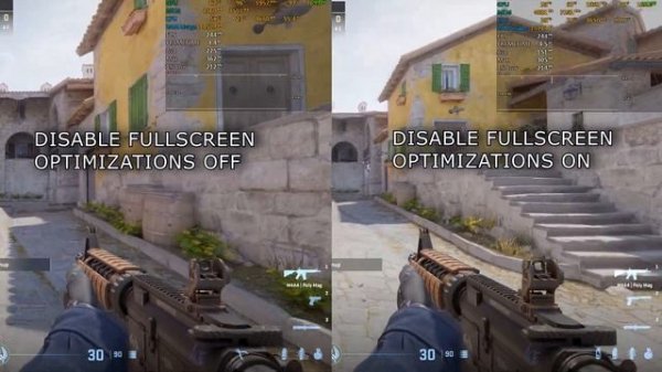 CS2 Disable Fullscreen Optimizations ON vs Disable Fullscreen Optimizations OFF