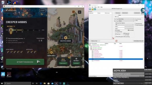 Insane Minecraft Dungeons Level Up Hack (Cheat Engine) - Mod Minecraft Dungeons PC 2020
