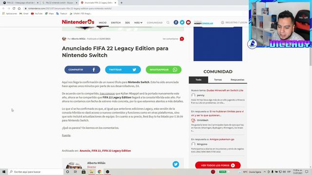 Anunciado FIFA 22 Legacy Edition para Nintendo Switch смотреть онлайн