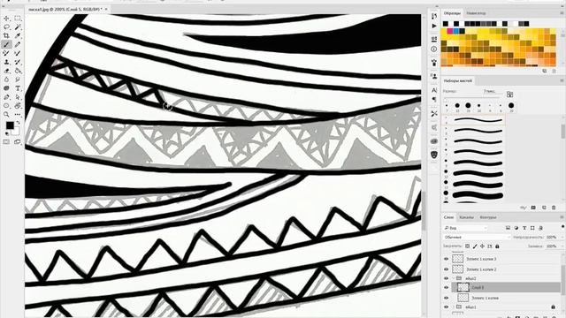 Рисуем пасхальные яйца в Adobe Photoshop. Draw Easter eggs in Adobe Photoshop. смотреть онлайн