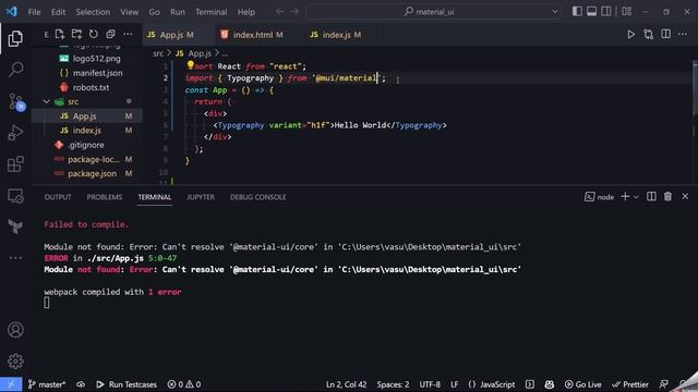 Can't resolve '@material-ui/core and @material-ui/icon ' смотреть онлайн