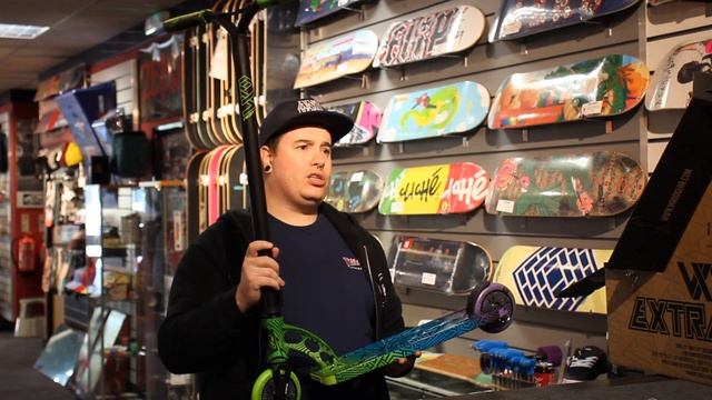 MGP VX9 EXTREME STUNT SCOOTER UNBOXING AND FIRST LOOK - Skatehut смотреть онлайн