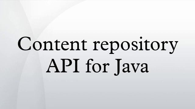 Content repository API for Java смотреть онлайн