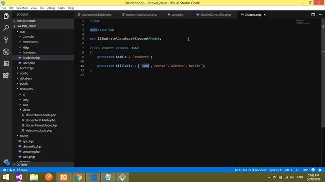 CRUD: Eloquent Model: Update Data using Eloquent Model in Laravel - Part 3 смотреть онлайн