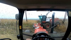 Новый трактор в надежных руках трудится во благо хозяйства!