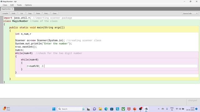 Magic Number in Java | Check whether given number is Magic number or not | Loop Programming смотреть онлайн