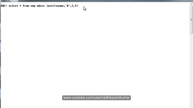 SQL : INSTR function смотреть онлайн