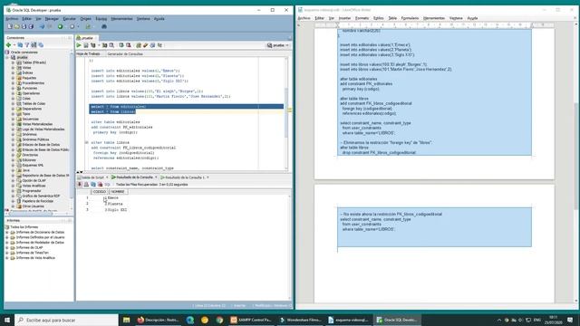 Curso de Oracle: Restricciones foreign key (eliminación) смотреть онлайн