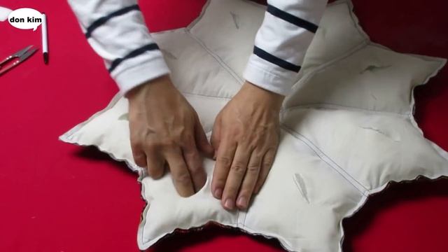 DIY안입는 원피스로 9조각"별" 쿠션 만들기/Old Woolen Dress/9 Pieces "Star" Cushion смотреть онлайн