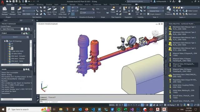 ISO 2037 Fittings Valves Instruments AutoCAD Plant 3D Catalog смотреть онлайн