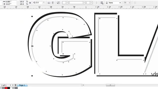 Glass Text Effect, Embossing in Corel Draw, смотреть онлайн